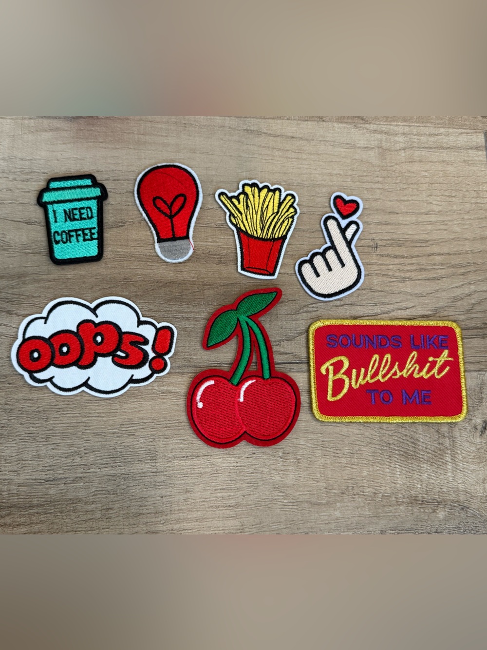 Iron on patch bundle